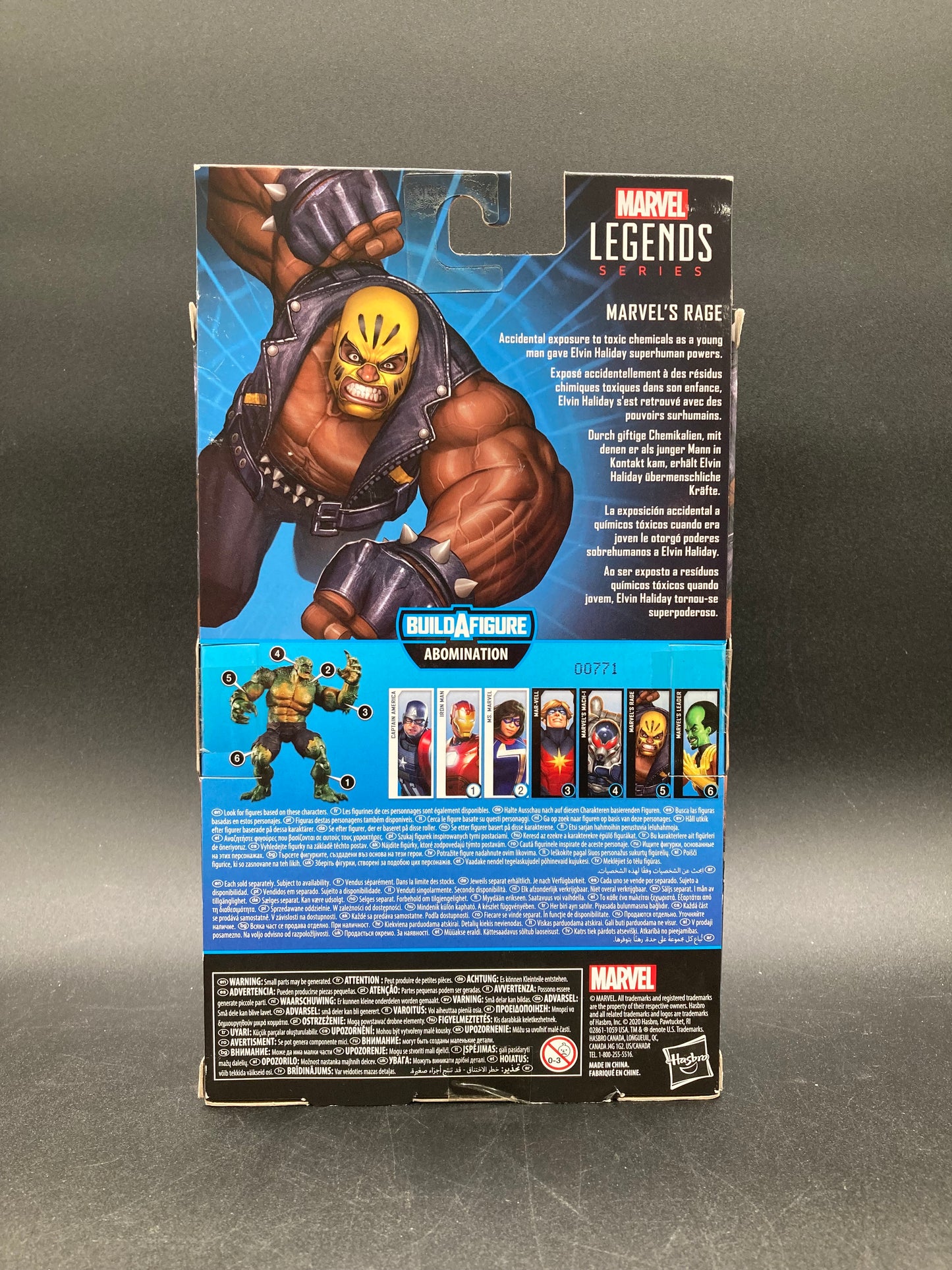 Rage Hasbro Marvel Legends Figure 2020 Abomination BAF