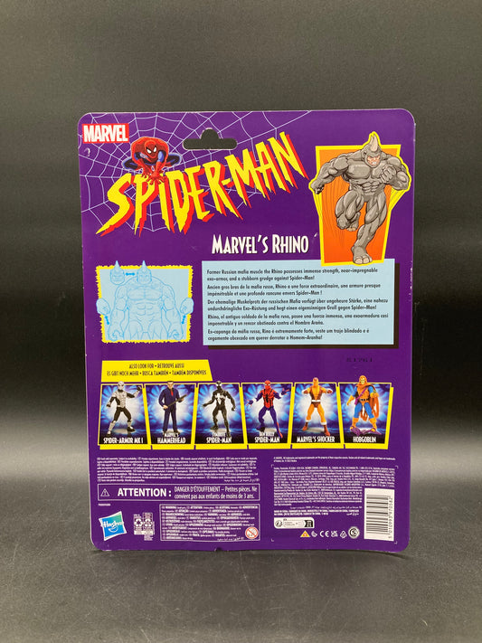 Rhino Hasbro Marvel Legends Retro Spider-Man Figure 2022
