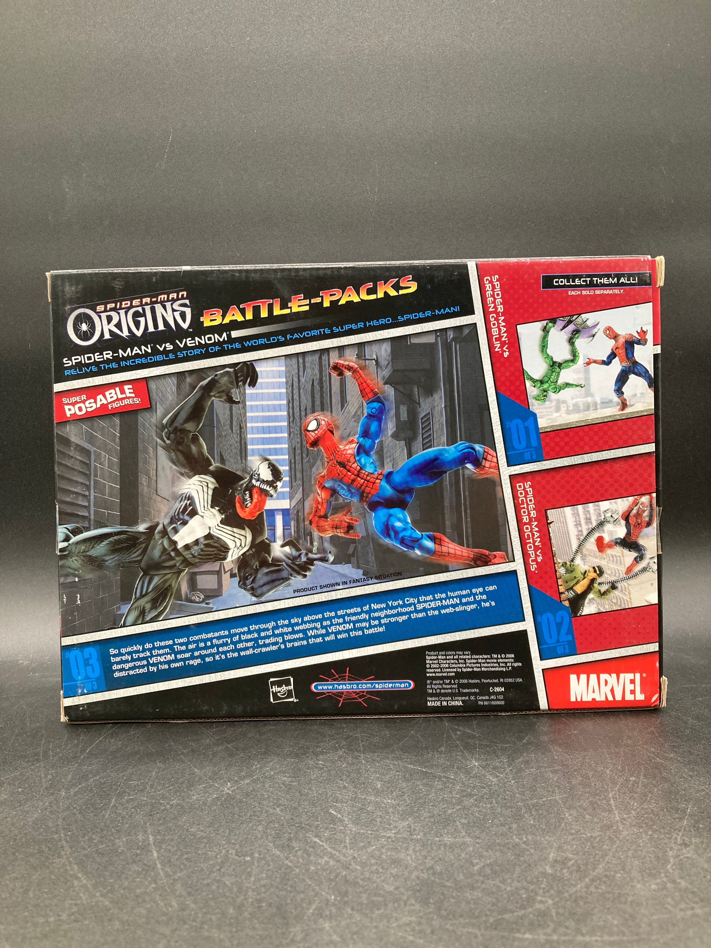 Spider-Man VS Venom Hasbro Spider-Man Origins Figure Battle-Packs