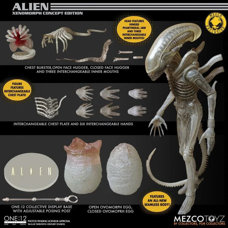 Alien One:12 Xenomorph Concept Edition Exclusive Figure