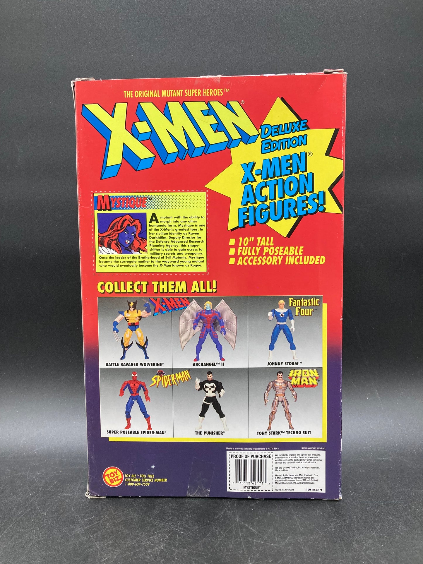Mystique Toybiz X-Men Deluxe Edition 10” Figure 1996