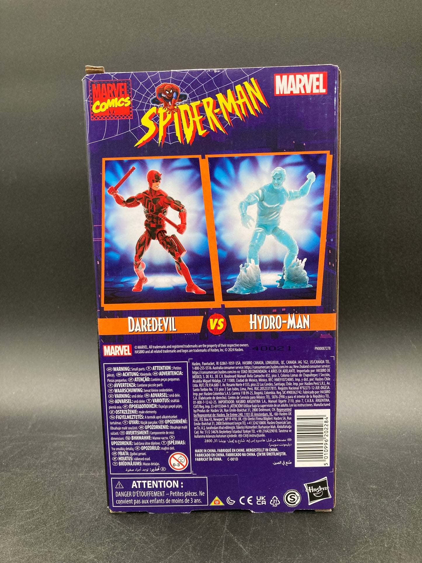 Daredevil & Hydro-Man Hasbro Marvel Legends VHS Spider-Man Animated Series Retro Figure Set 2024
