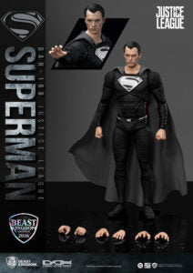 Superman DAH-108 (Black Suit Version) Justice League Exclusive Action Figure Beast Kingdom 2026
