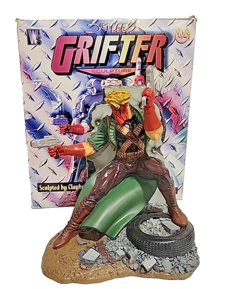 WildCATs Grifter Image/DC Comics Jim Lee Clayburn Moore Statue w/card (Open)