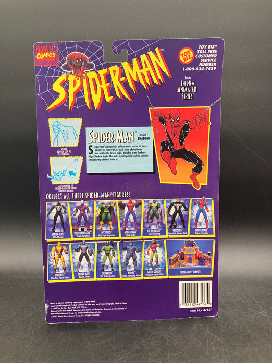 Night Shadow Spider-Man Toybiz Spider-Man Animated Series Figure 1995