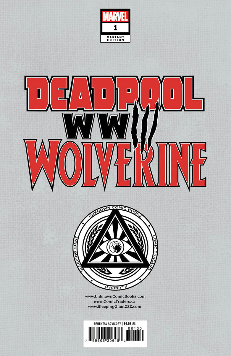 DEADPOOL & WOLVERINE: WWIII #1 UNKNOWN COMICS TYLER KIRKHAM EXCLUSIVE VIRGIN VAR (05/01/2024)