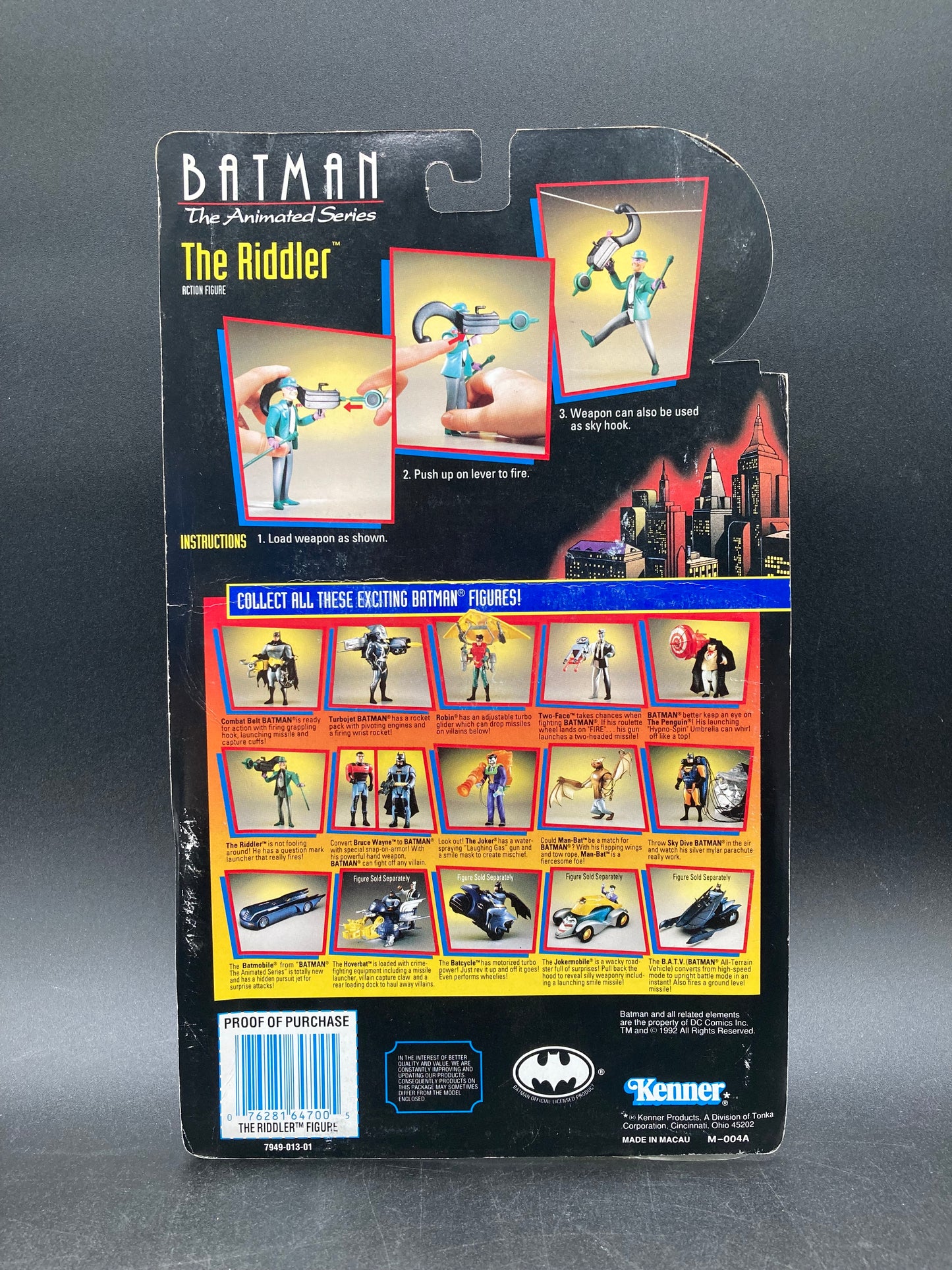 The Riddler Kenner Batman Animated Series Figure 1992