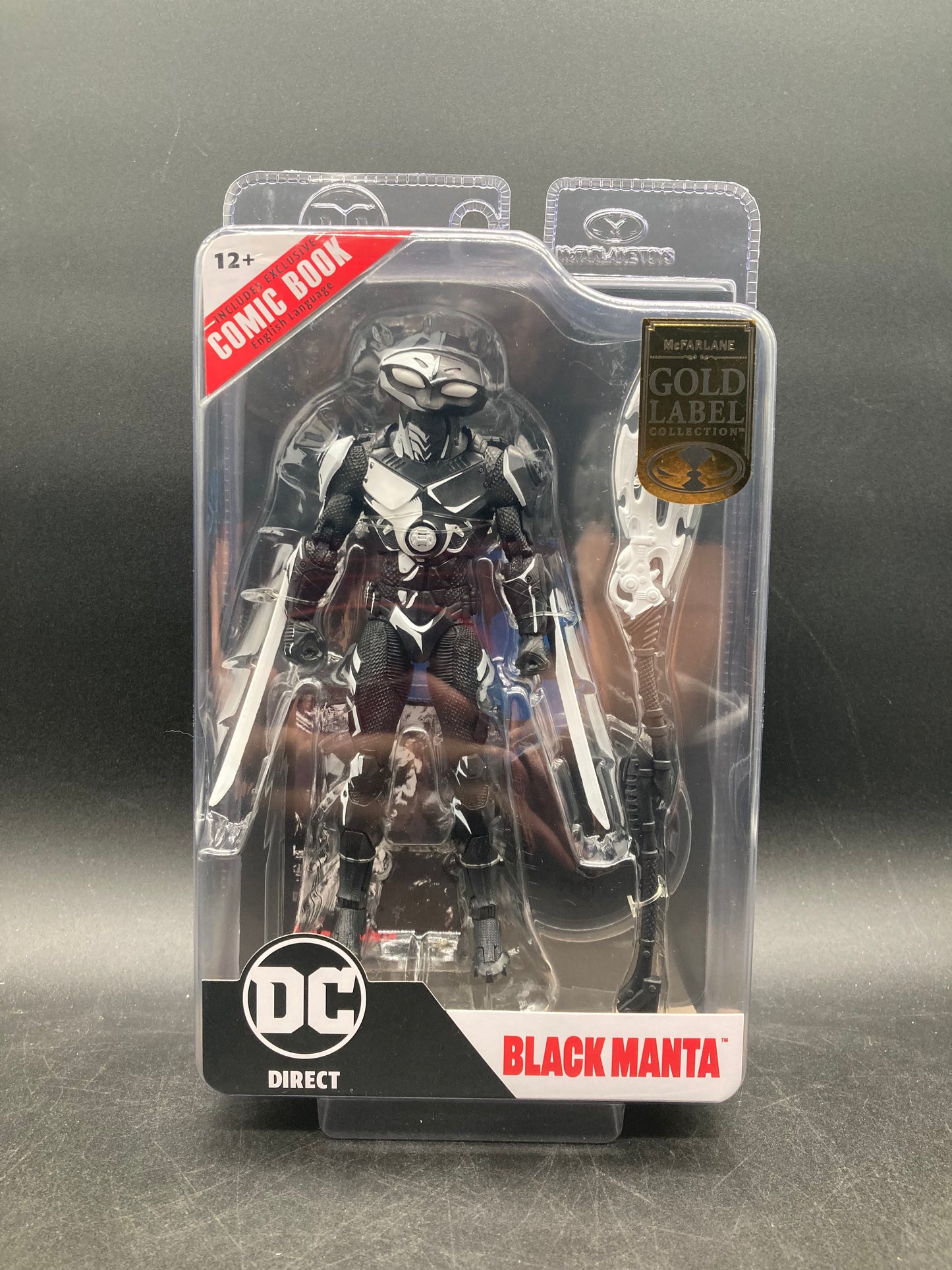 Black Manta McFarlane DC Direct Aquaman #1 Gold Label Figure
