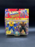 Strong Guy VS Tusk Toybiz X-Men Collector Card Bonus Pack Walmart Exclusive Figure Set 1994