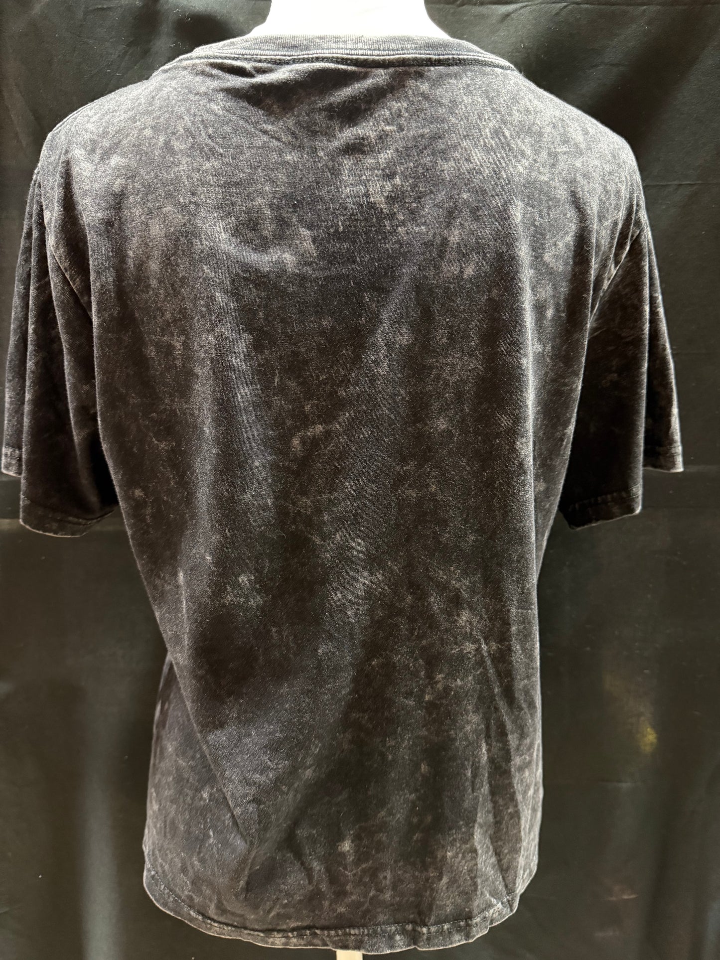 Spider-man Black Denim-Wash Graphic T-Shirt