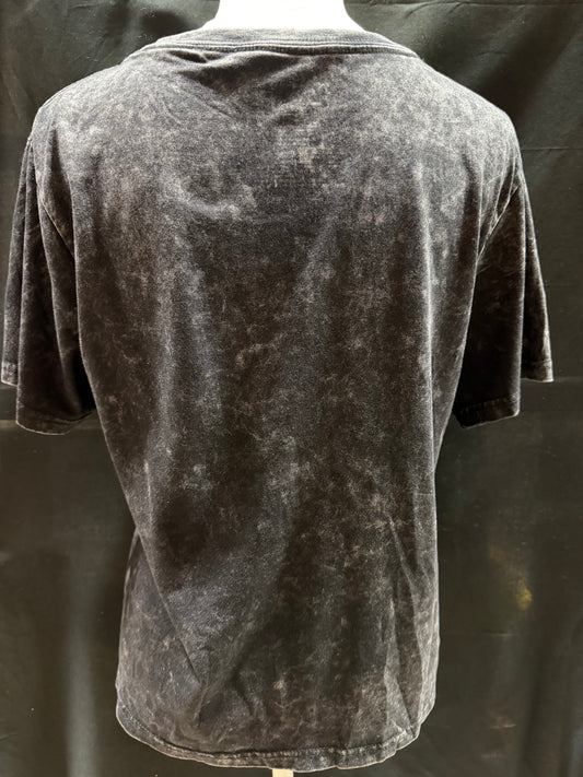 Spider-man Black Denim-Wash Graphic T-Shirt