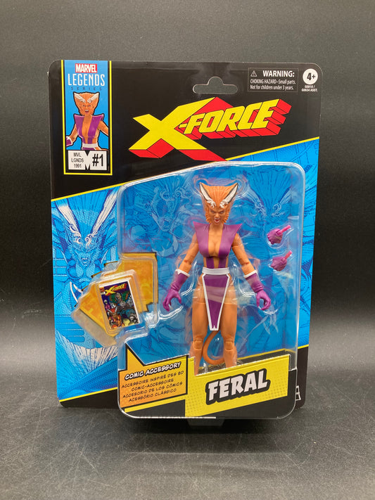Feral Hasbro Marvel Legends X-Force #1 Comic Cover Figure