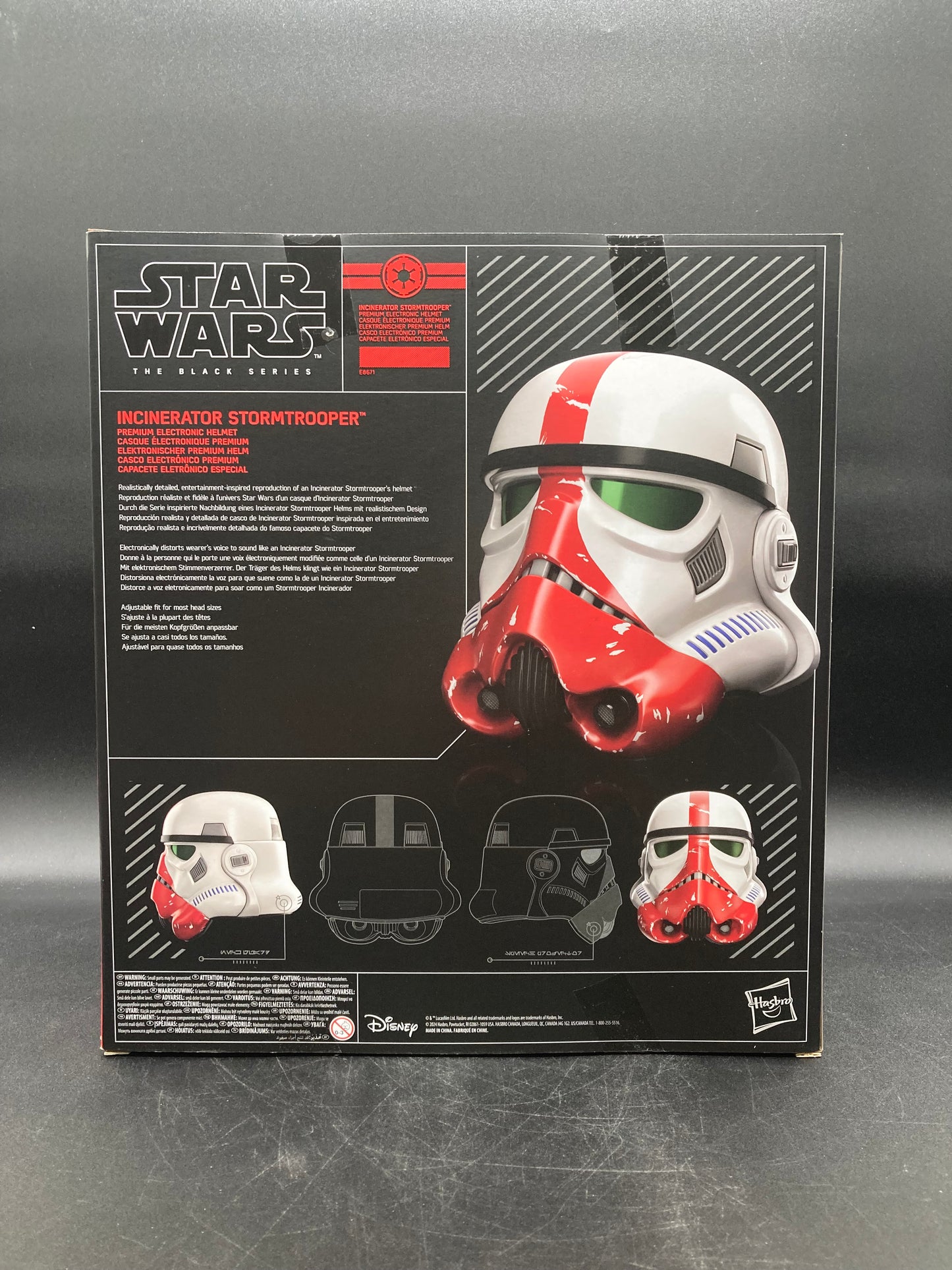 Incinerator Stormtrooper Helmet Hasbro Black Series Star Wars Cosplay Helmet