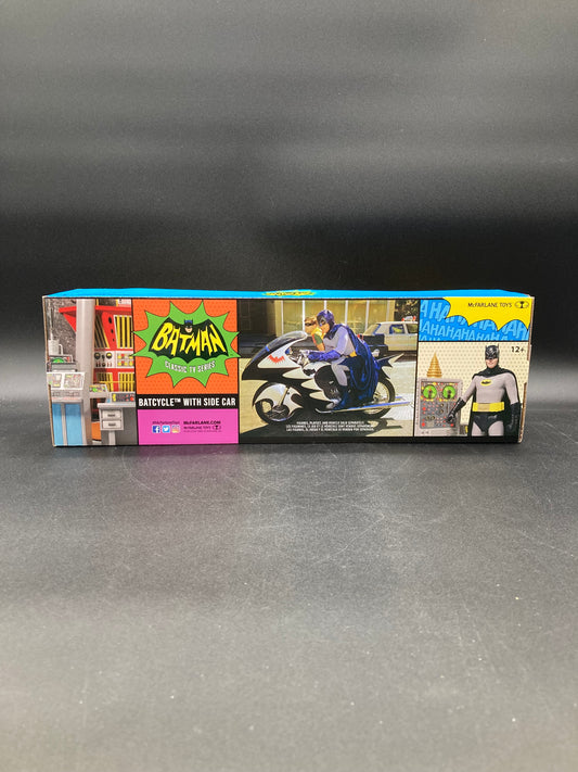Bat cycle with Side Car McFarlane Batman ‘66 Figure Vehicle 2022