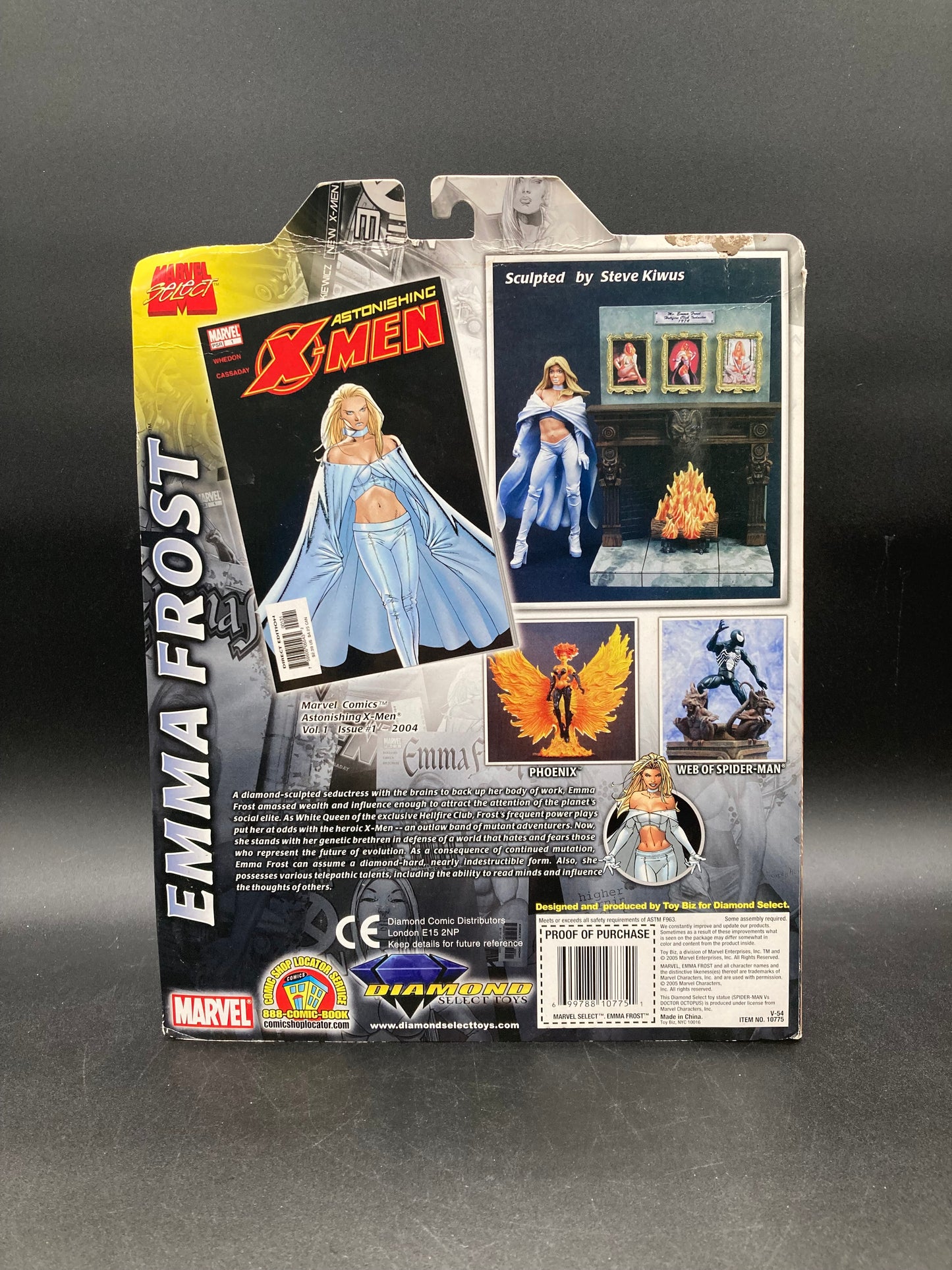 Emma Frost Whit Queen Diamond Select Marvel Select Figure 2005