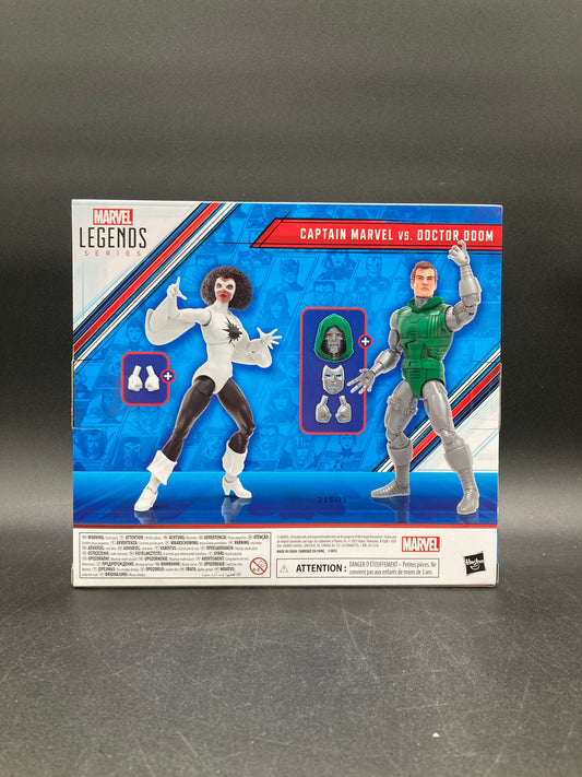 Captain Marvel VS. Doctor Doom Hasbro Marvel Legends Avengers Beyond Earth’s Mightiest Figure Set 2023