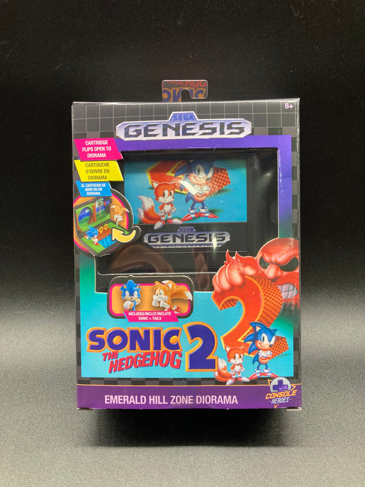 Sonic The Hedgehog 2 Console Heroes Sega Genesis Series 1 Emerald Hill Zone Diorama