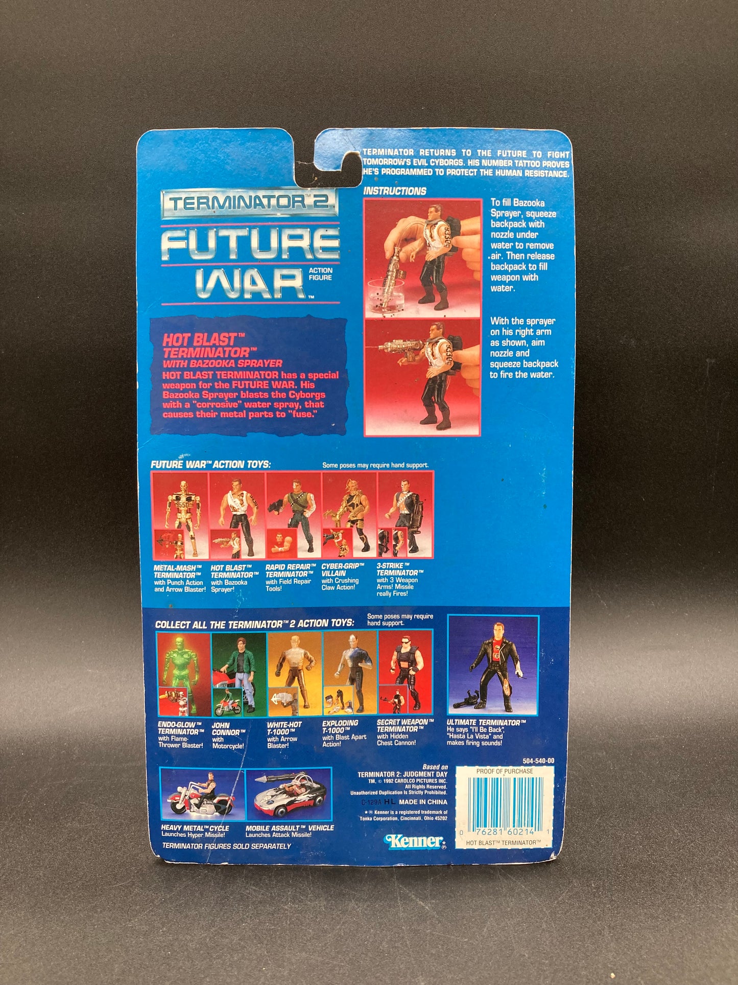 Hot Blast Terminator Kenner Terminator 2 Future War Figure 1992