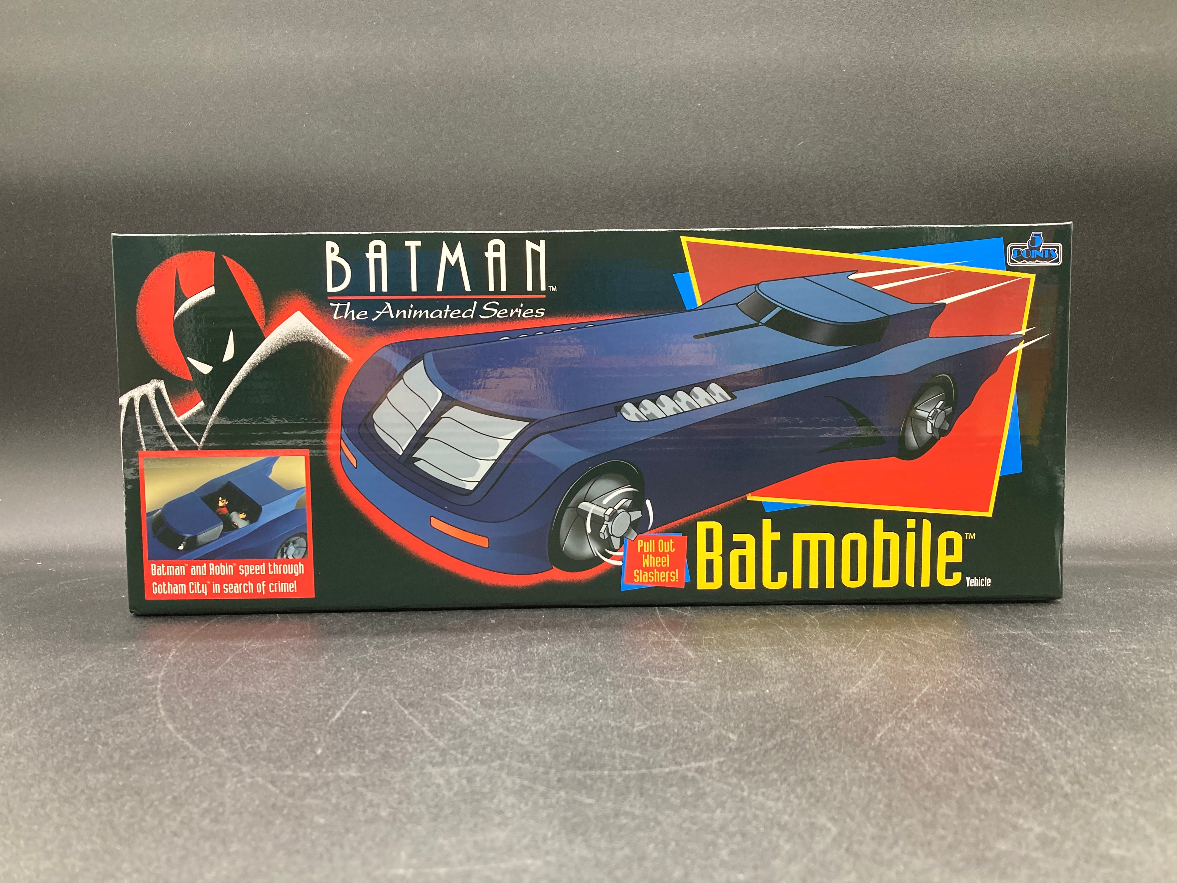 Batmobile Mezco 5 Points Batman Animated Series Vehicle 2024