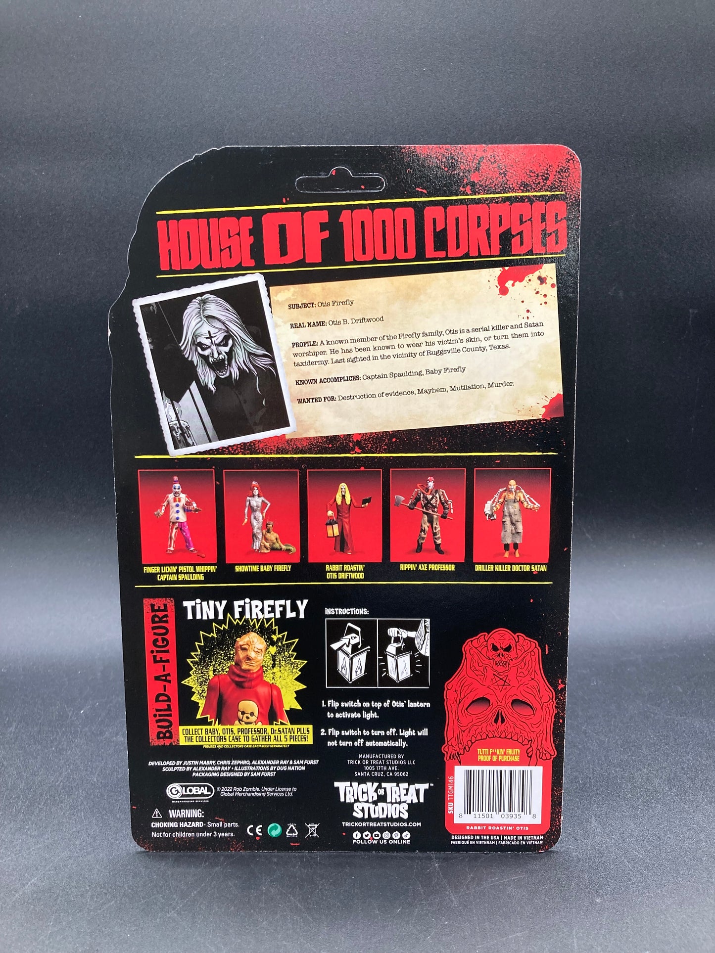 House Of 1000 Corpses Trick or Treat Studios Figures + Collector Case Set
