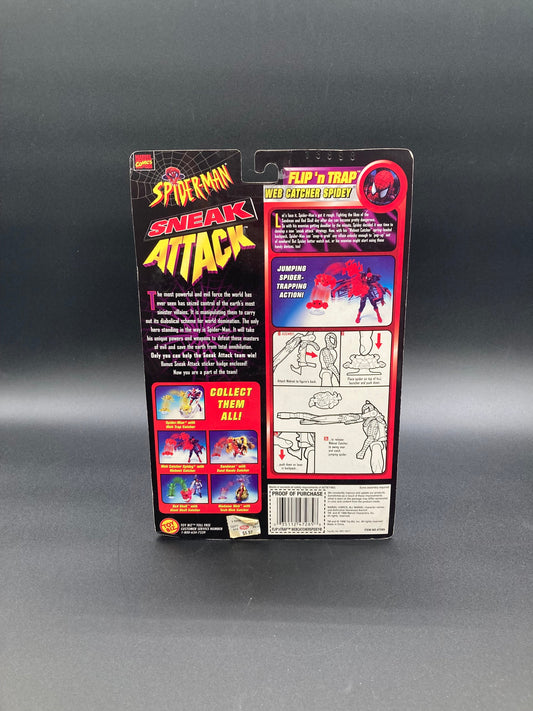 Spider-Man Toybiz Sneak Attack Flip-N-Trap Spider-Man 1998
Figure