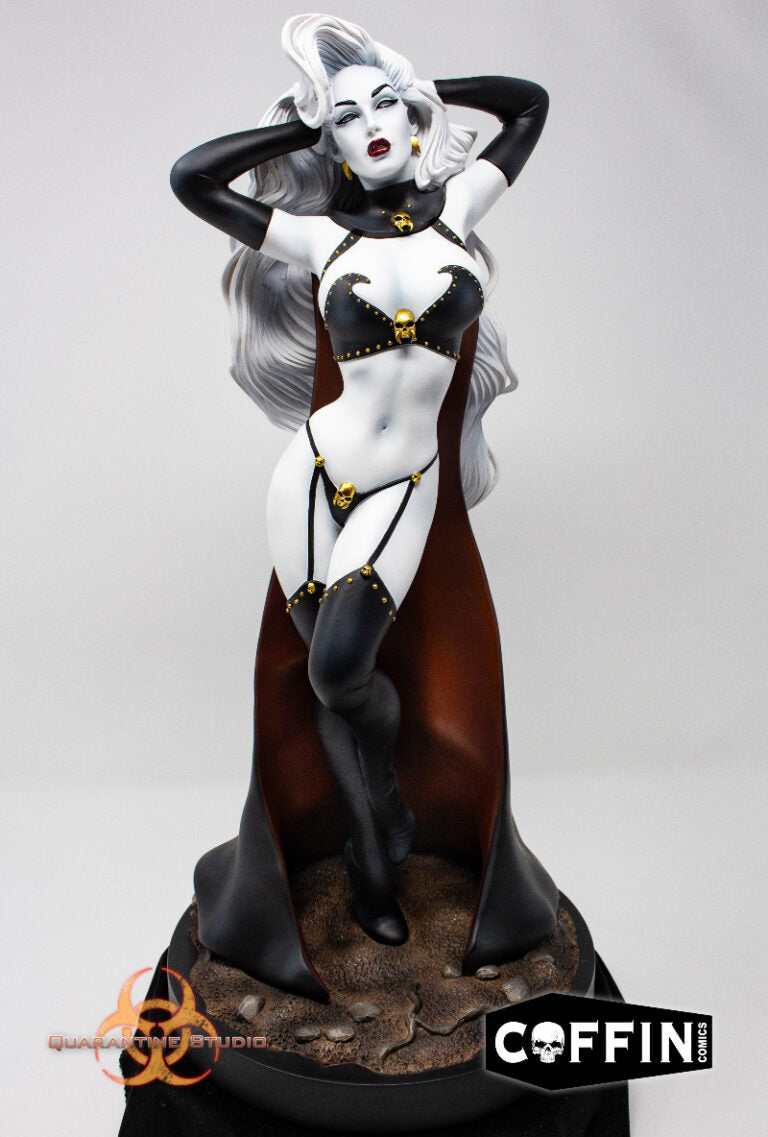 Lady Death “Reaper” Statue Sideshow Collectibles Coffin