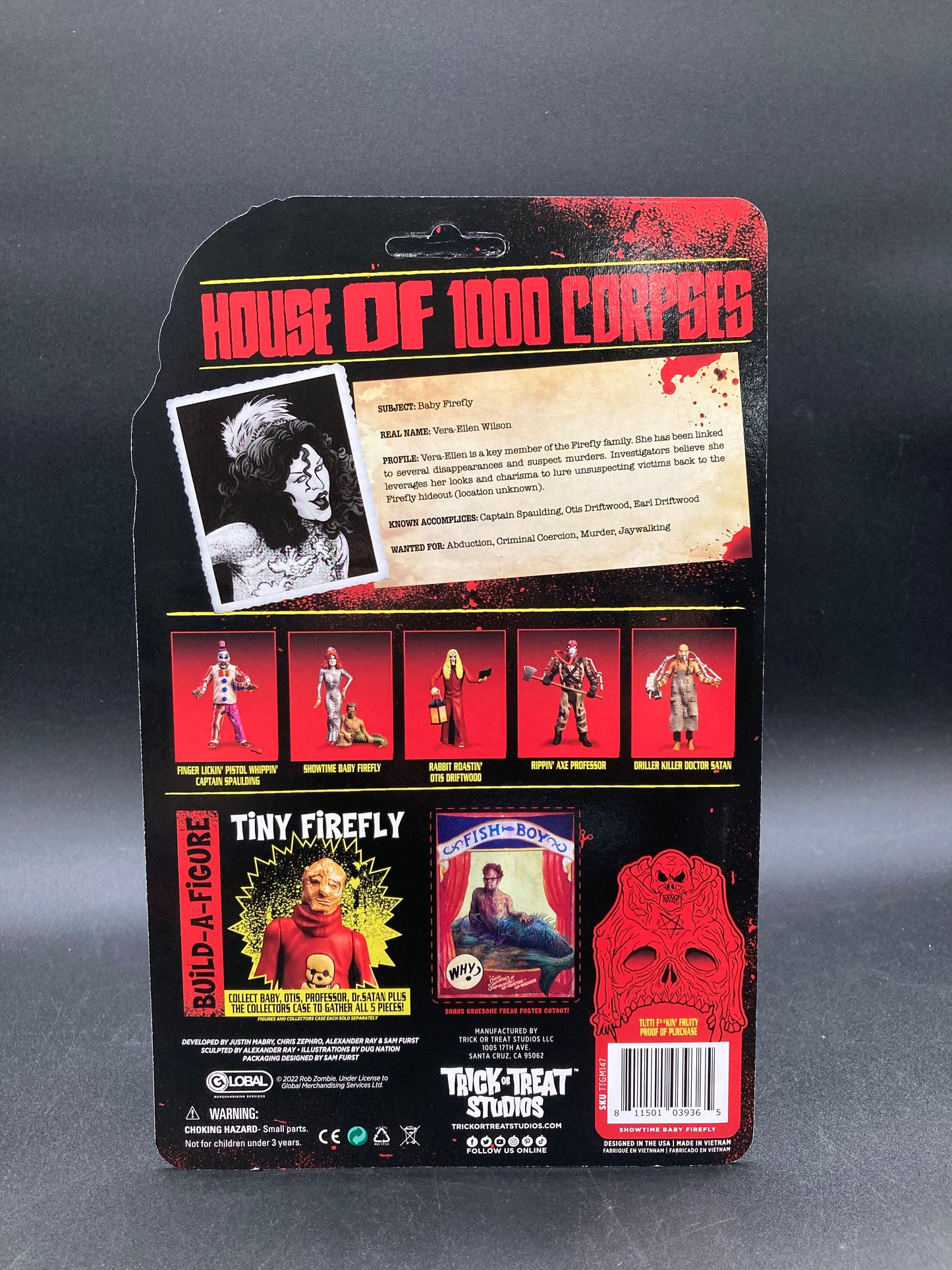 House Of 1000 Corpses Trick or Treat Studios Figures + Collector Case Set