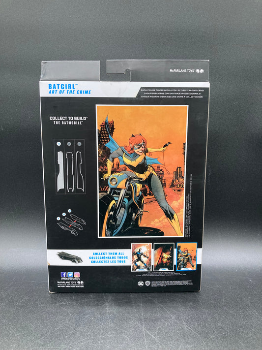 Batgirl McFarlane DC Multiverse Art Of The Crime Figure Batmobile CTB
