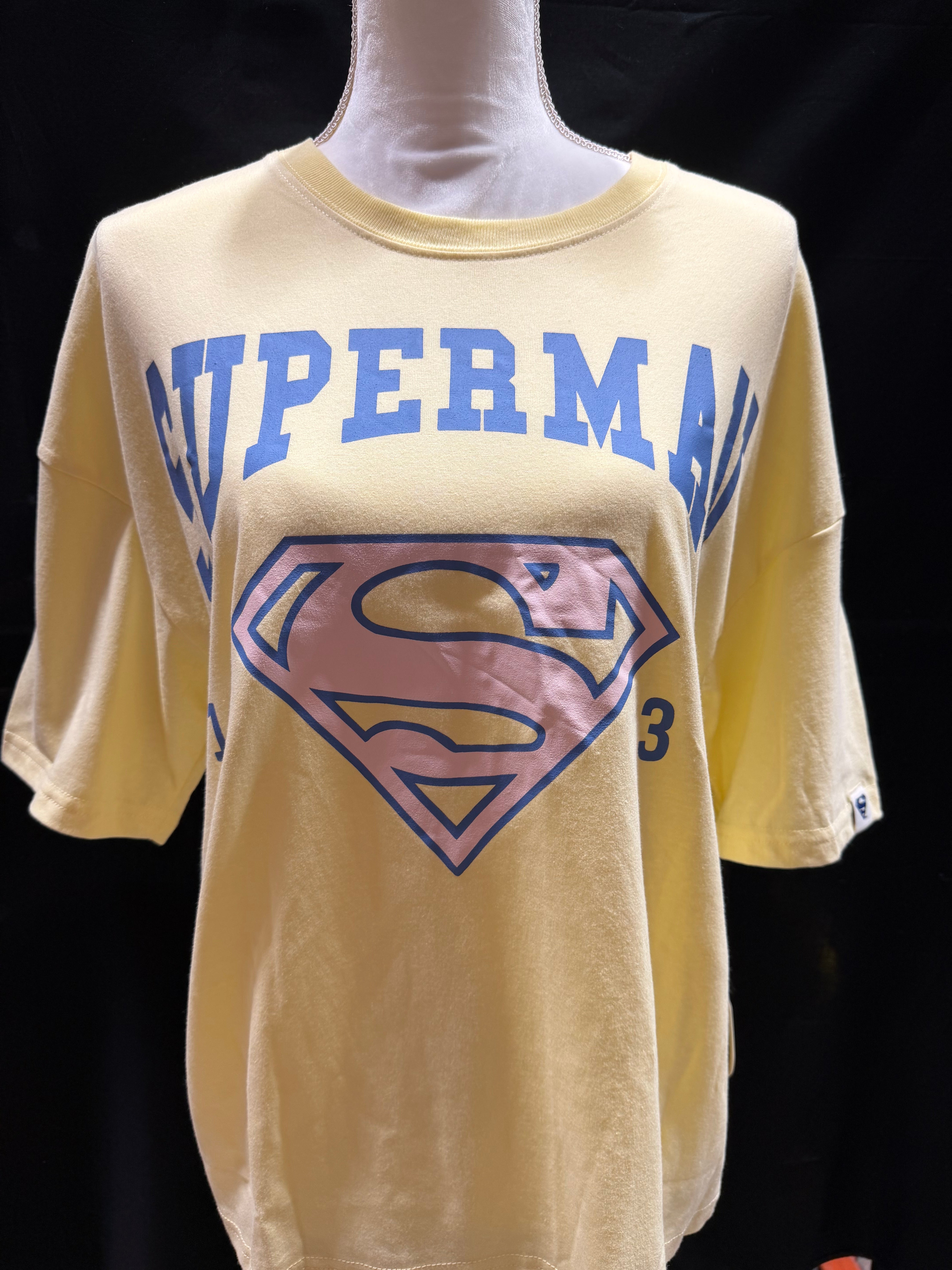 Women's Yellow & Pastel Superman Top