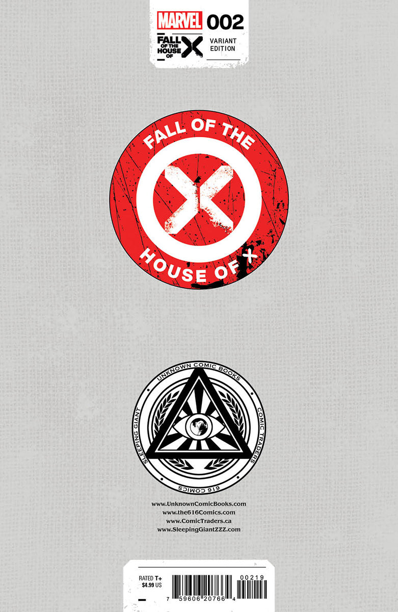 FALL OF THE HOUSE OF X 2 UNKNOWN COMICS BEN HARVEY EXCLUSIVE VIRGIN VAR [FHX] (02/14/2024)