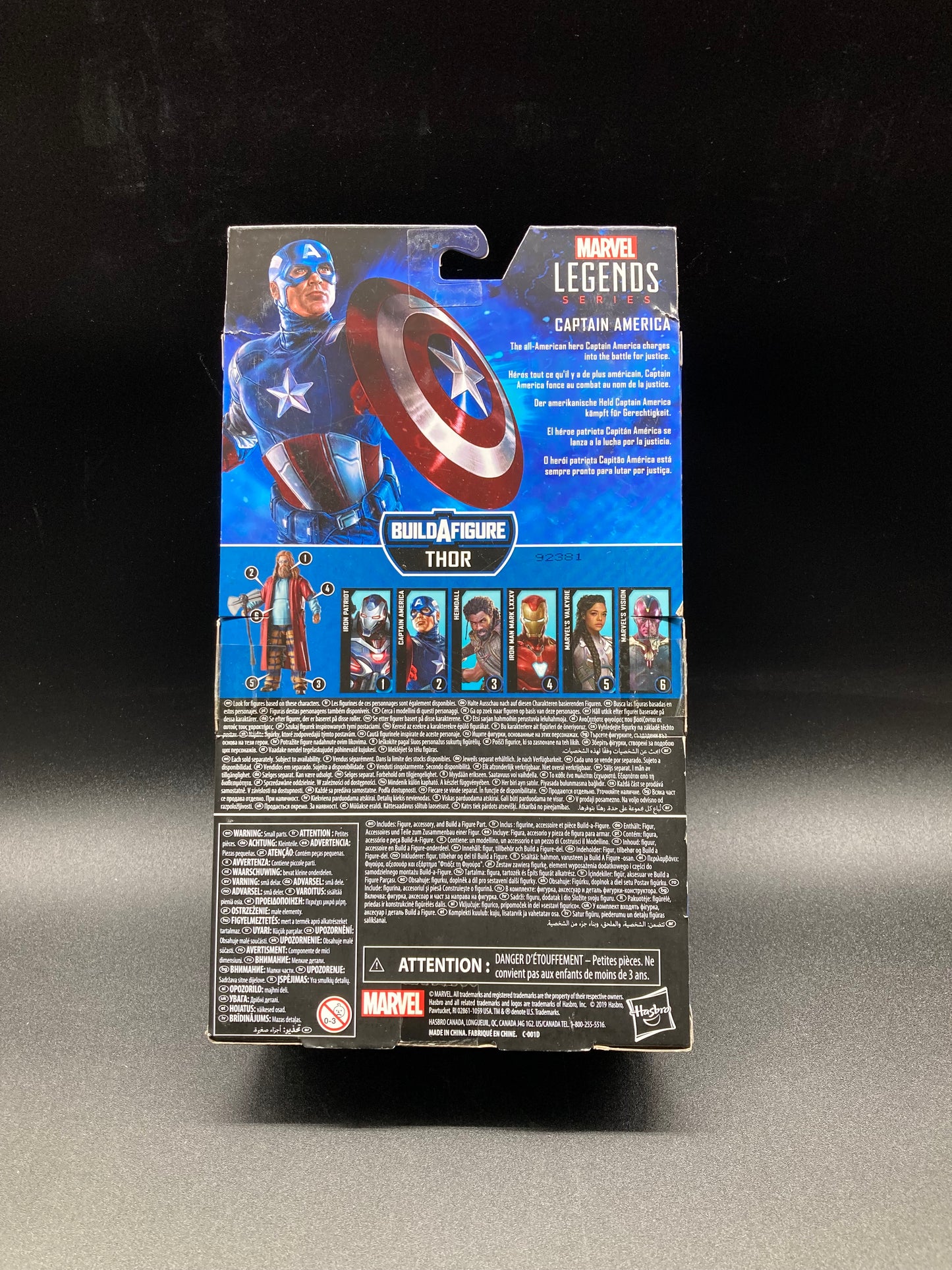 Captain America Hasbro Marvel Legends Avengers Endgame Figure Thor BAF 2019