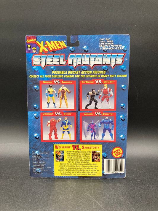 Wolverine VS Sabretooth Toybiz X-Men Steel Mutants Figure Set 1994