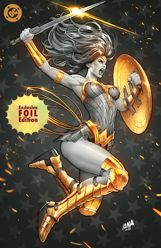 [FOIL] WONDER WOMAN #14 DAVID NAKAYAMA NYCC 2024 BLACK & GOLD EXCLUSIVE VIRGIN VAR  (10/23/2024)