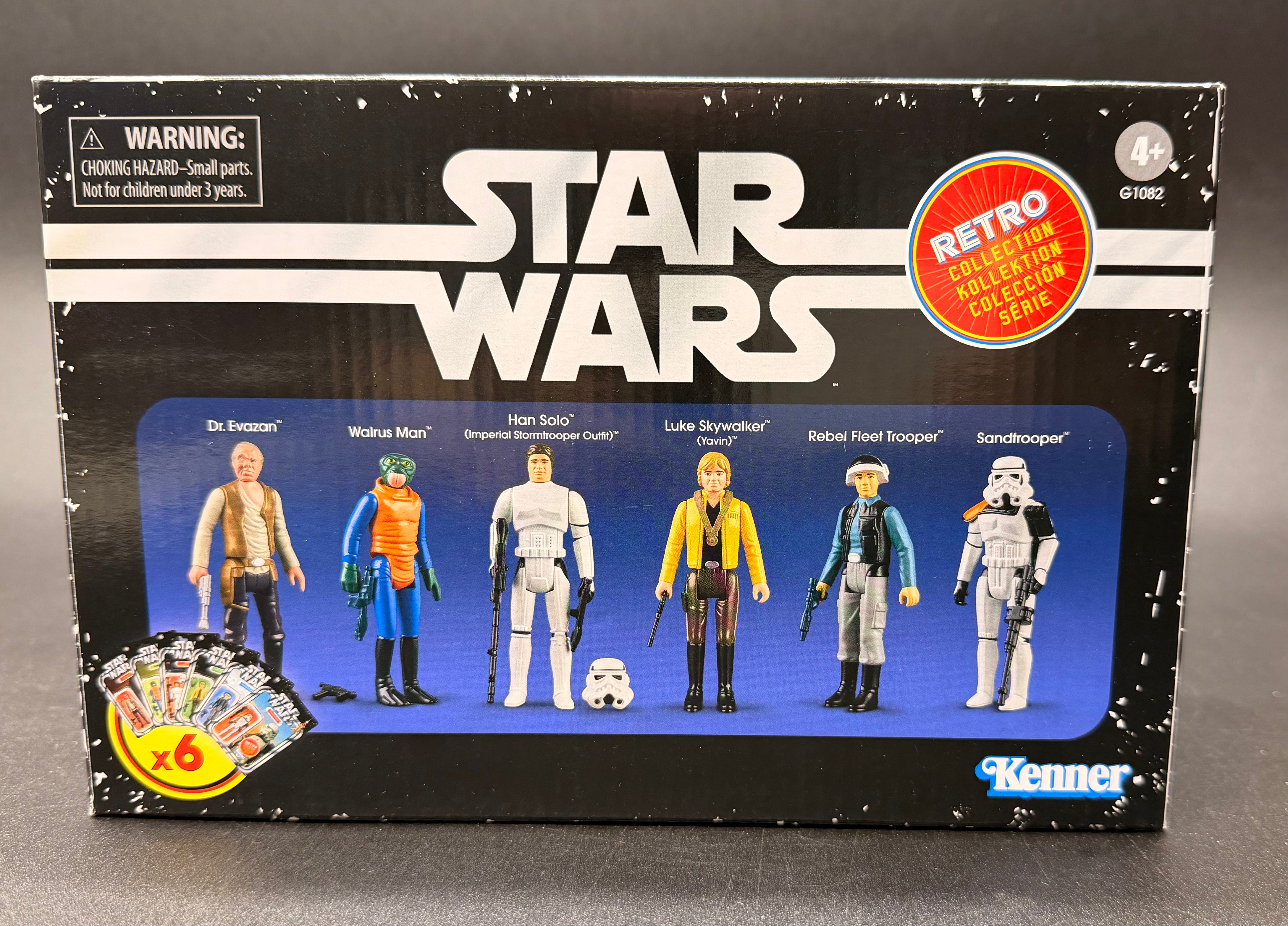 Star Wars Retro Collection: A New Hope 6 Figure Set. Hasbro