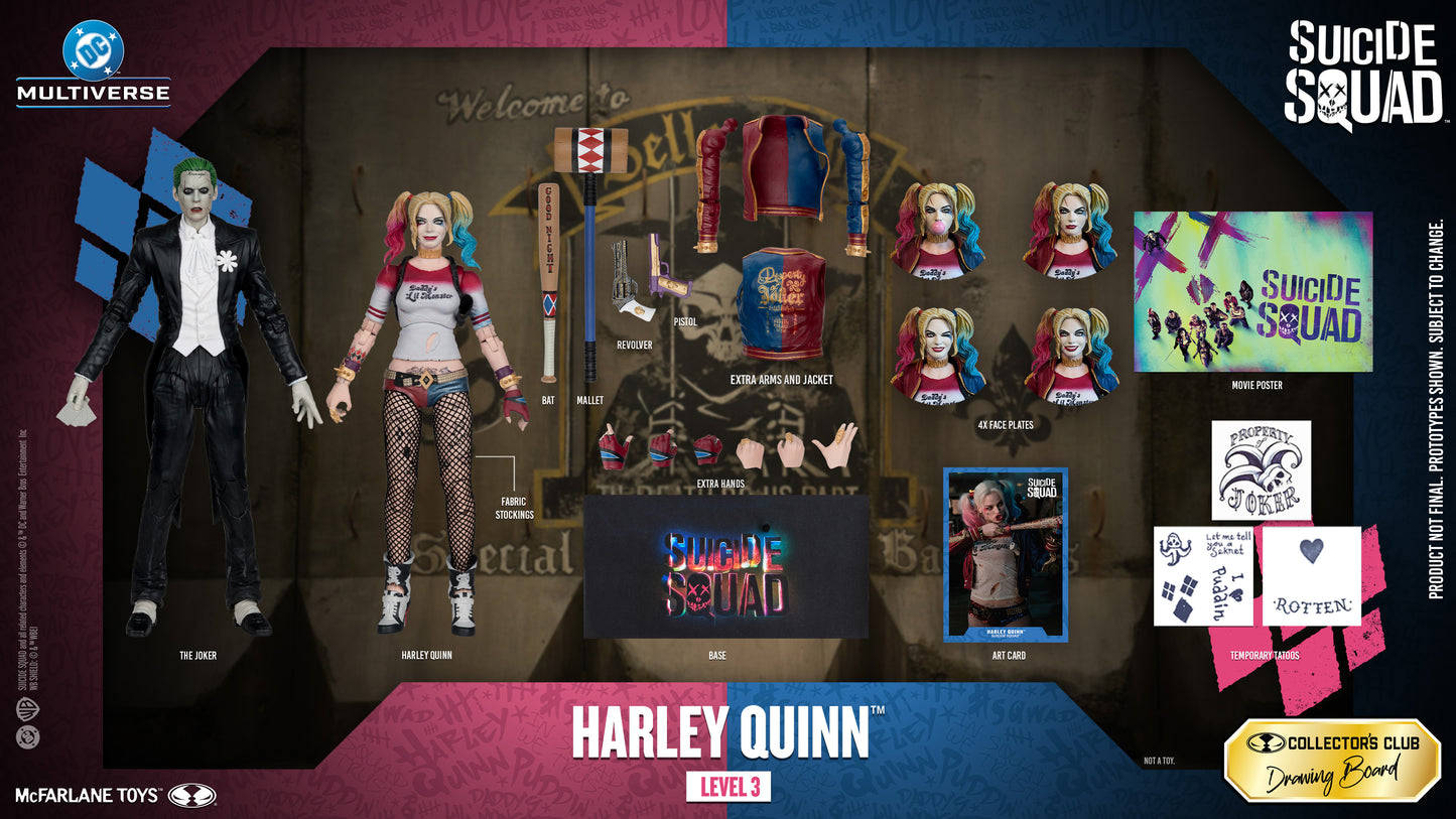 Harley Quinn Suicide Squad Level 3 Action Figure out of packaging – McFarlane Toys Collector's Club 2026