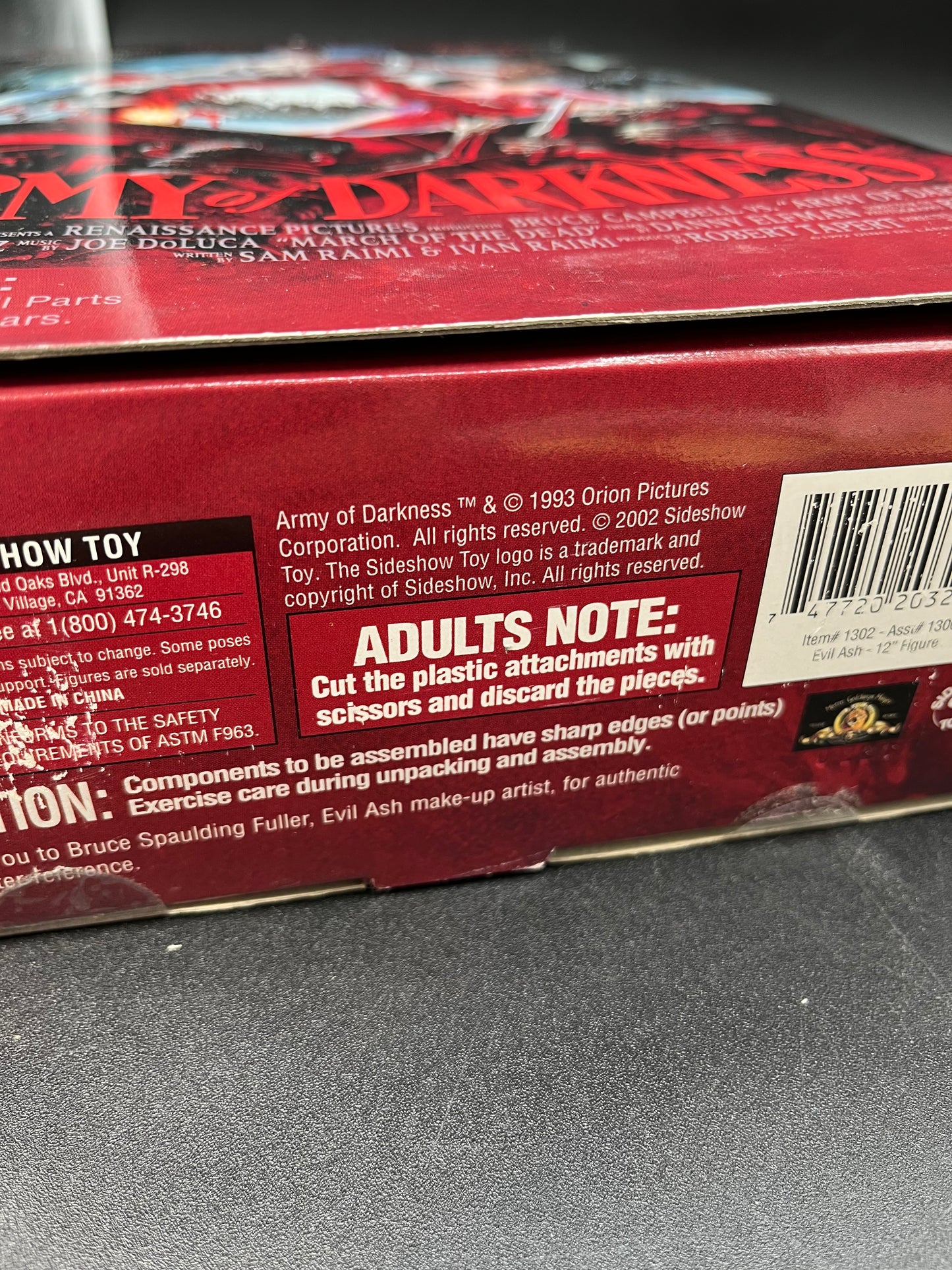 Evil Ash Sideshow Collectibles Army of Darkness Collectible 12” Figure 2002