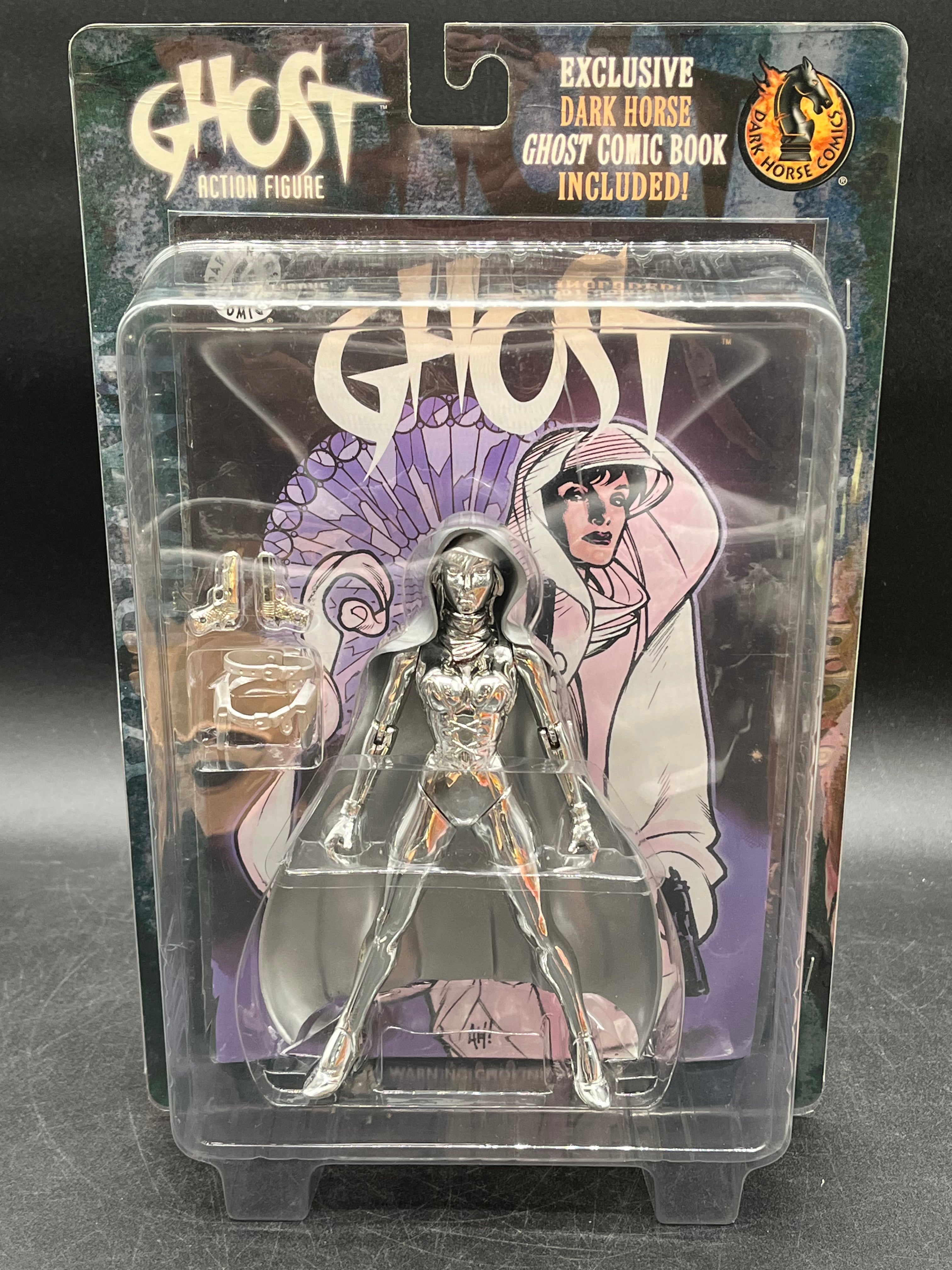 Ghost (Chrome Variant) Figure Dark Horse Comics 1998