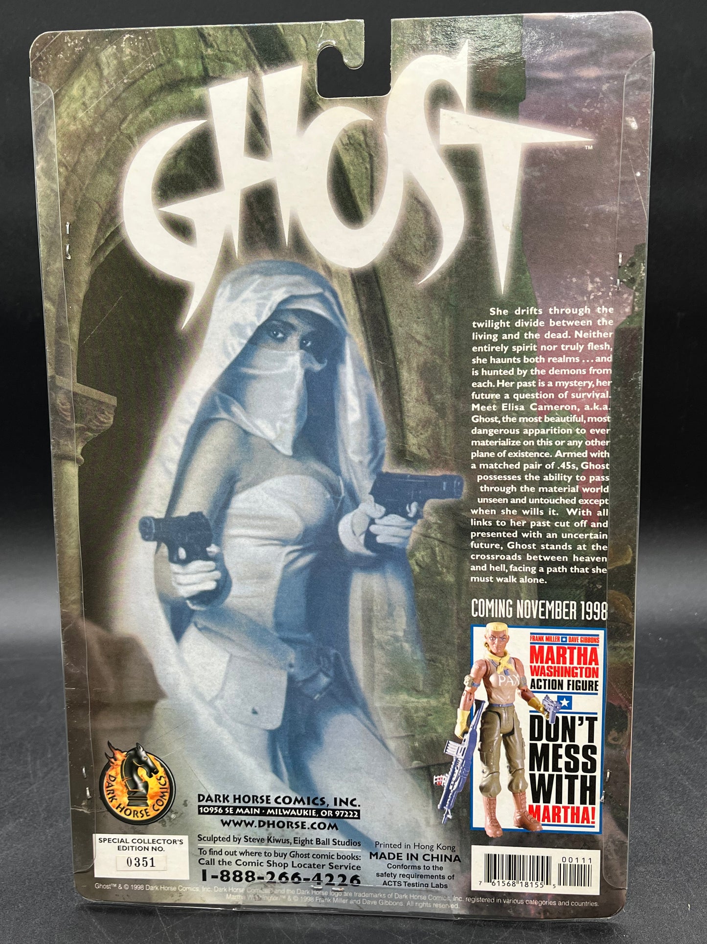Ghost (Chrome Variant) Figure Dark Horse Comics 1998