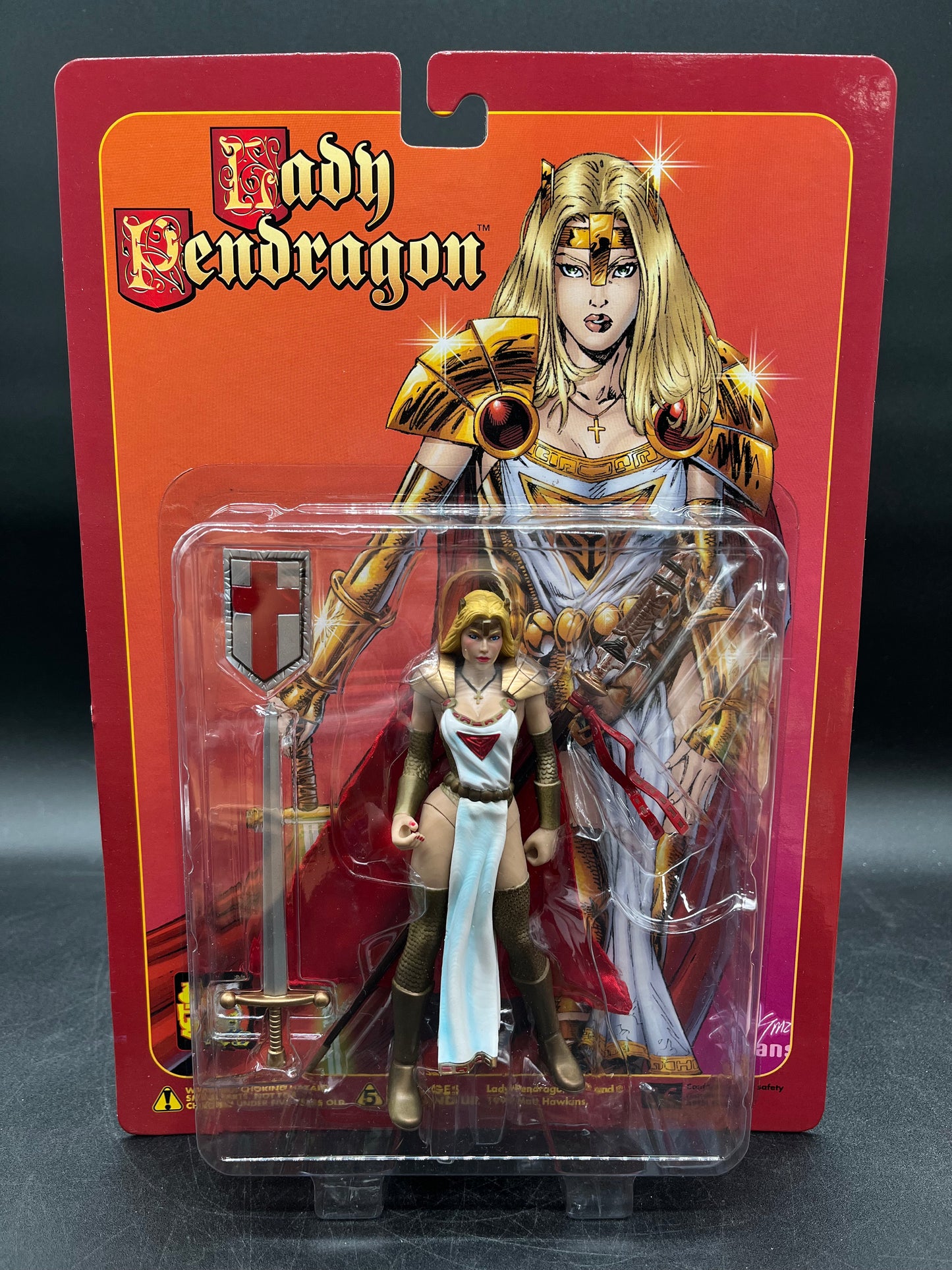 Lady Pendragon (White Veriant) Action Figure Silver Hawk Productions 1999