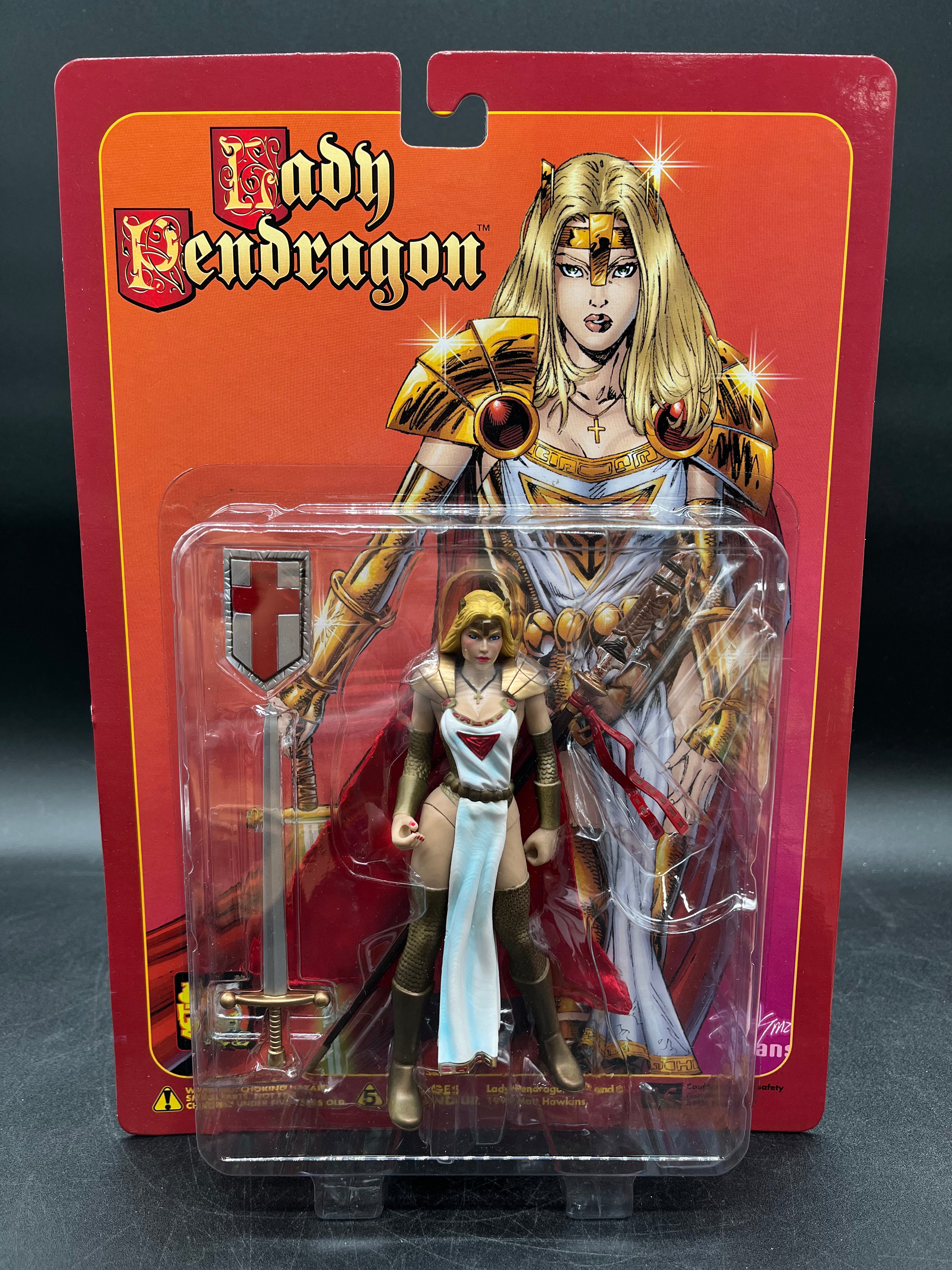Lady Pendragon (White Veriant) Action Figure Silver Hawk Productions 1999