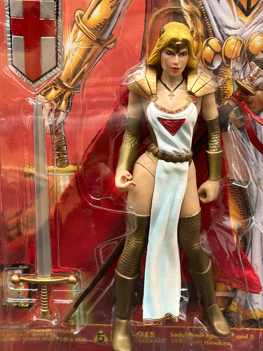 Lady Pendragon (White Veriant) Action Figure Silver Hawk Productions 1999