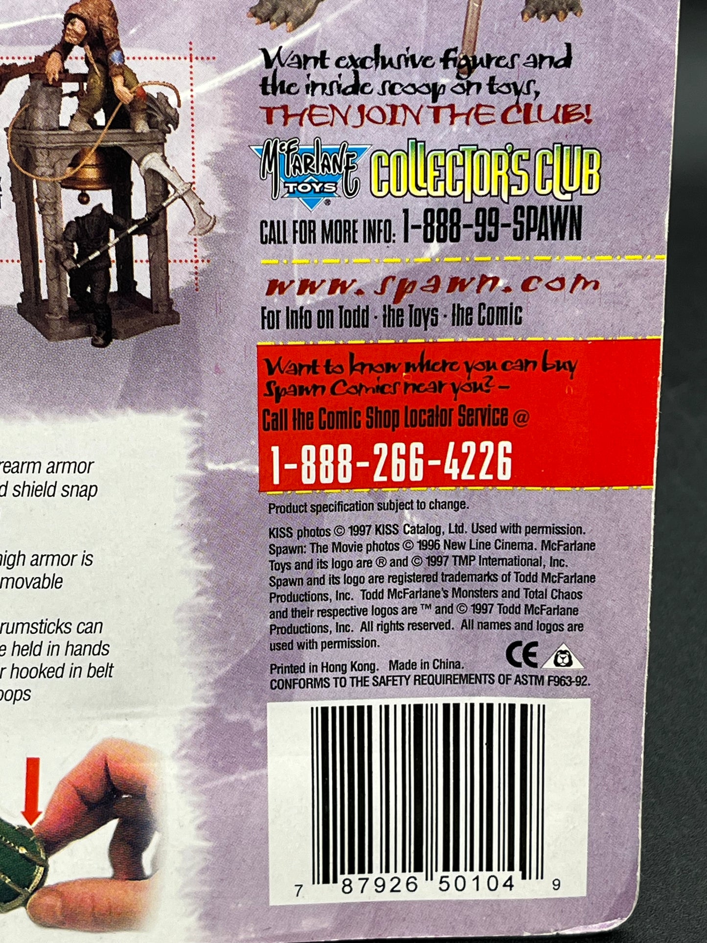 Peter Criss McFarlane KISS Ultra-Action Figure with Stand 1997