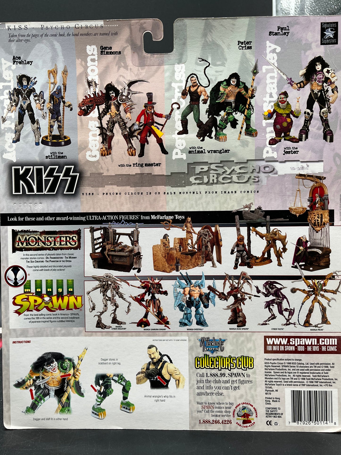 Peter Criss The Animal Wrangler McFarlane KISS Psycho Circus 1998