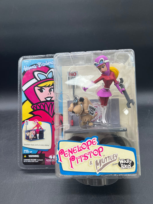 Penelope Pitstop & Muttley Wacky Races McFarlane Hanna-Barbera 2006