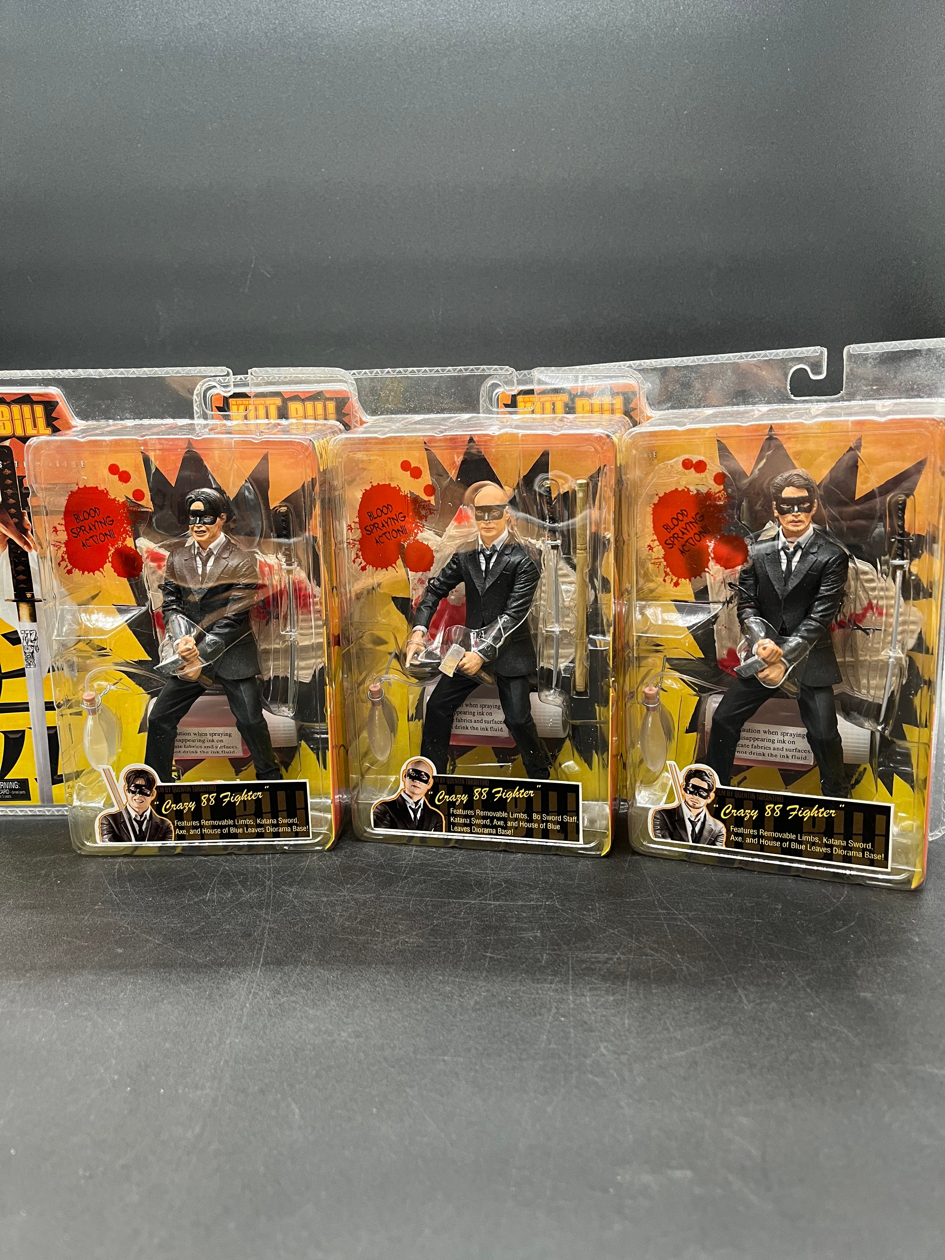 Crazy 88 Fighter Lot NECA Reel Toys Kill Bill Series 1 2004
