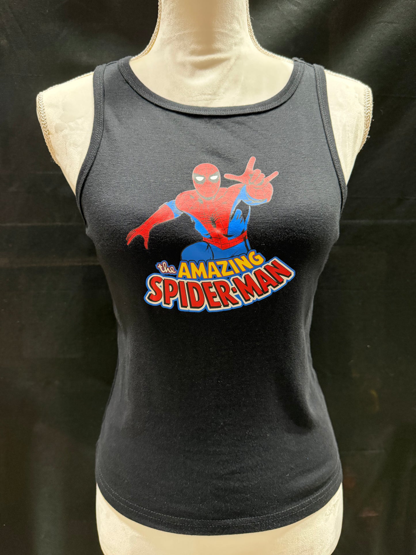 Women's Amazing Spider-Man Tank Black