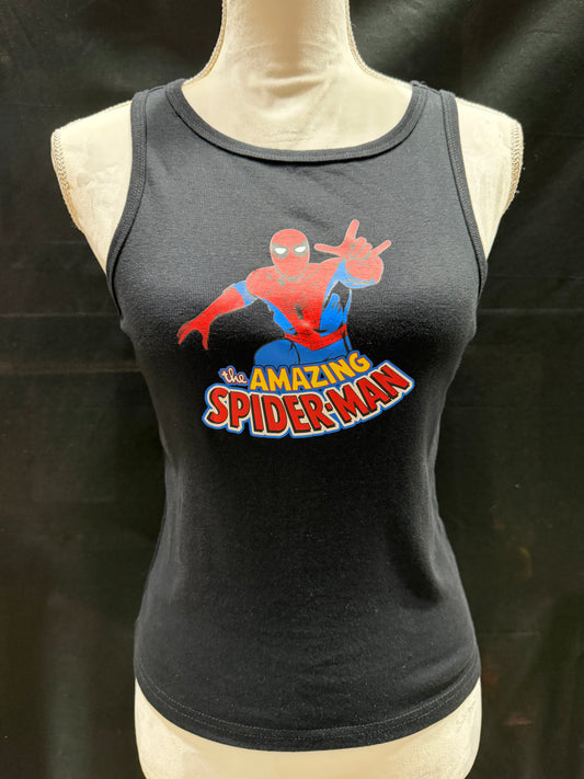 Women's Amazing Spider-Man Tank Black