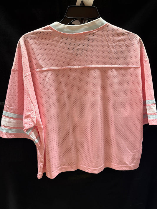 Pink Spider-Man Mesh Cropped Football Jersey