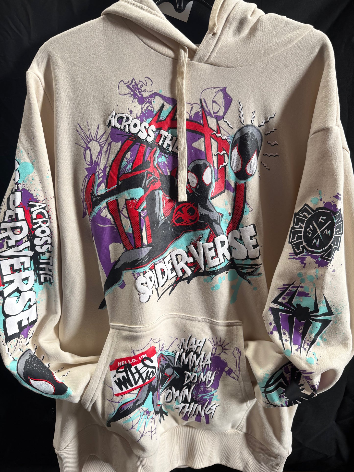 Marvel Spider-Man Across The Spider-Verse Hoodie Sweatshirt