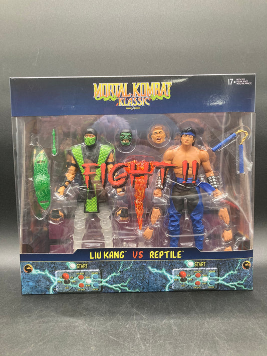 Lui Kang VS Reptile McFarlane Mortal Kombat Klassic Battle:3 Figure Set 2025